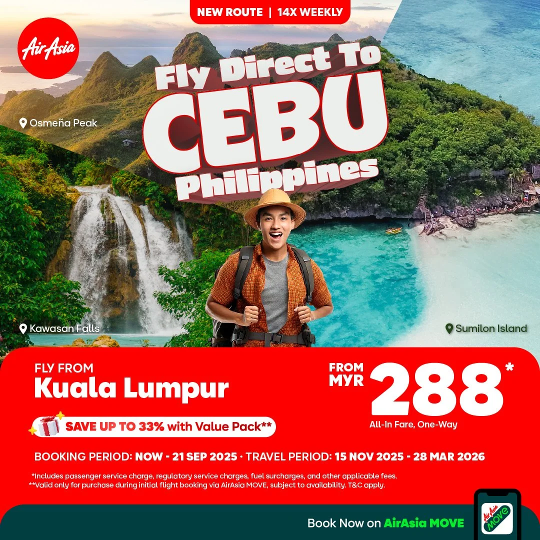 AirAsia expanduje na Filipínach spustením uzla Cebu s dvoma dennými letmi do Kuala Lumpur AirAsia expanduje na Filipínach spustením uzla Cebu s dvoma dennými letmi do Kuala Lumpur