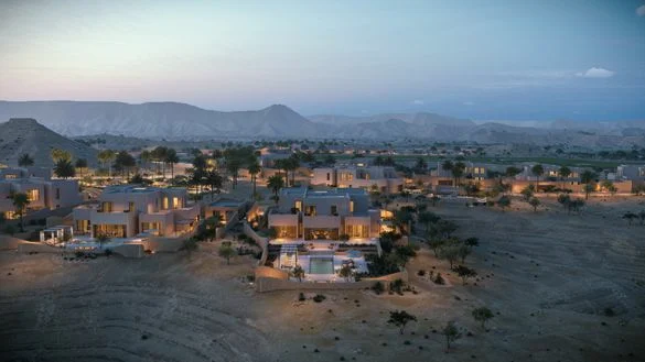 Preskúmajte luxusné rezidencie Chedi Wadi Safar v saudskoarabskej Diriyah