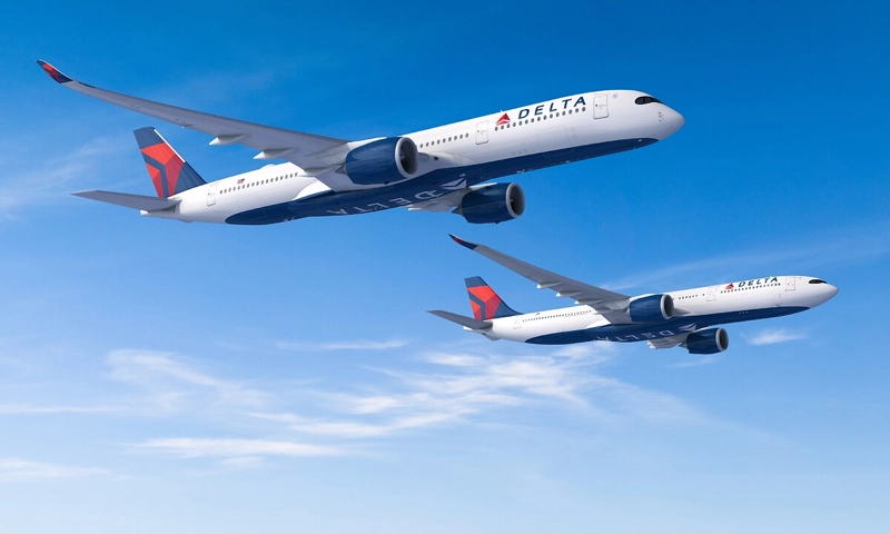 Delta gbadoro netwọk ogologo oge site na A330‑900s 16 na A350‑900s 15