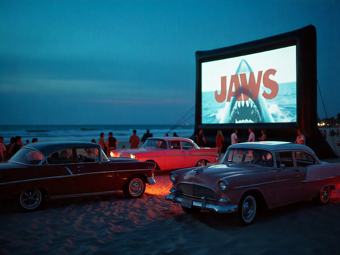 تجربة فيلم JAWS: عرض مجاني في شاطئ Main في 23 يوليو
