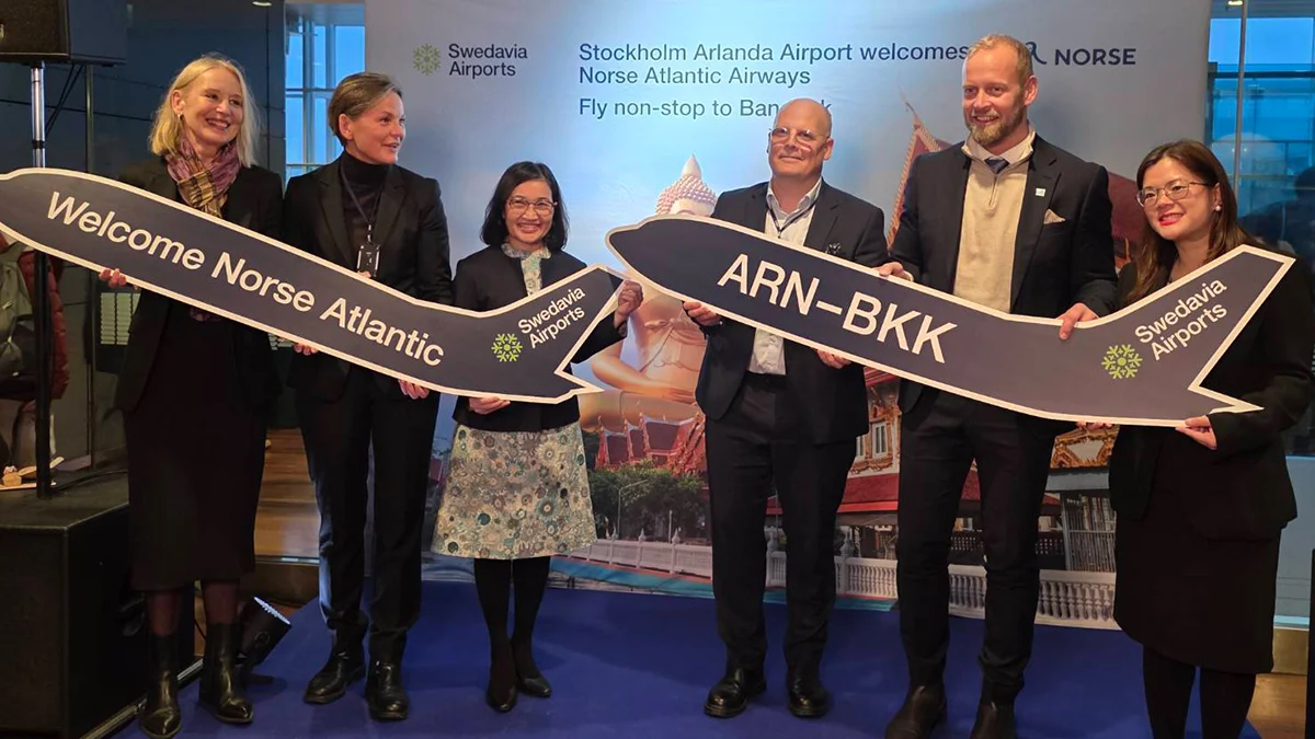 טיסה ישירה חדשה של Norse Atlantic Airways מחברת את שטוקהולם עם בנגקוק ומשפרת את אפשרויות הנסיעה