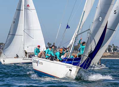 צוותי Northwest Maivens מנצחים בתחרות השיט Linda Elias Memorial Women's Invitational בדגם Catalina 37