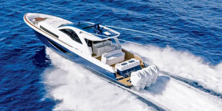 Valhalla V-55 Sport Yacht — Nelijad Mercury Verado V12 jõuallikat, Seakeeper stabilisaator ja roolimaja mugavus